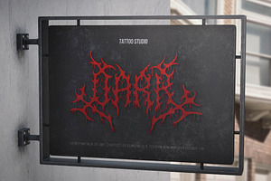 Blasphemy Black Metal Font