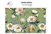 Flower lush peony seamless pattern, a Pattern Graphic by Milatoo (Thumbnail 8 of 10)