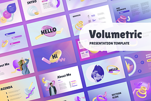 Volumetric 3D - PowerPoint Template, a Presentation Template by chio.design - Khalay Chio