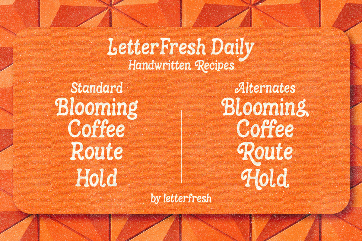 Routway Serif, a Serif Font by Letter Fresh (Photo 5 of 14)