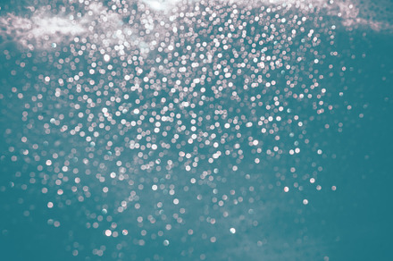 Blue turquoise with silver bokeh, an Abstract Photo by VICUSCHKA