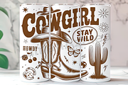 Howdy Cowgirl Flag 20oz Tumbler Wrap, an Arts & Entertainment Photo by LamanAzalea (Thumbnail 1 of 2)