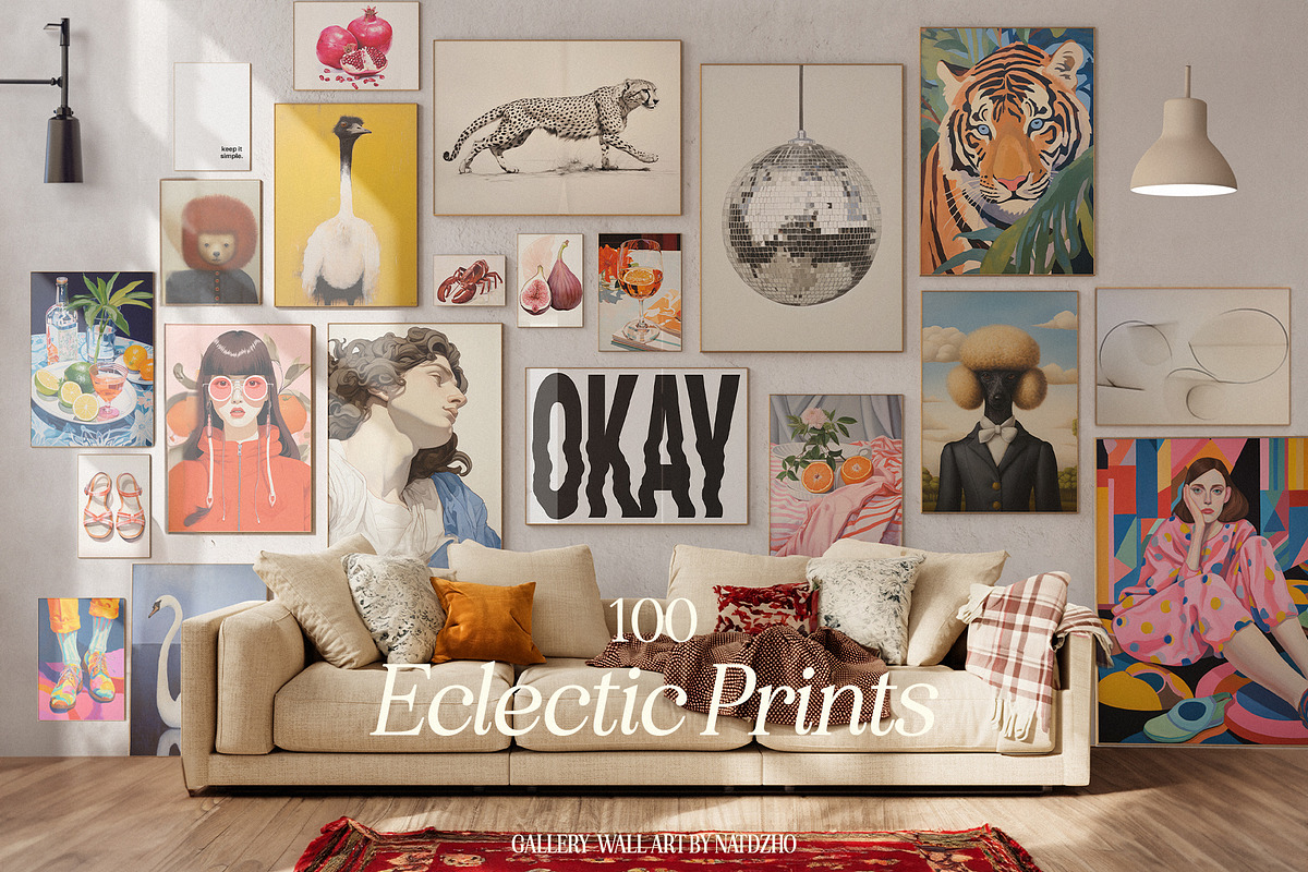 100 Eclectic Prints, a Background Graphic by Purple (Photo 1 of 9)