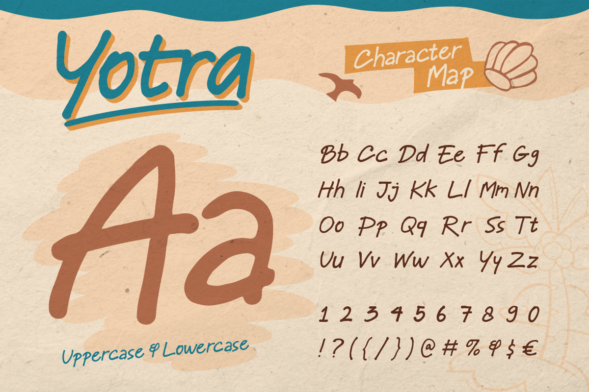 Yotra - Handwritten Font, a Handwritten Font by Burntilldead (Photo 2 of 10)