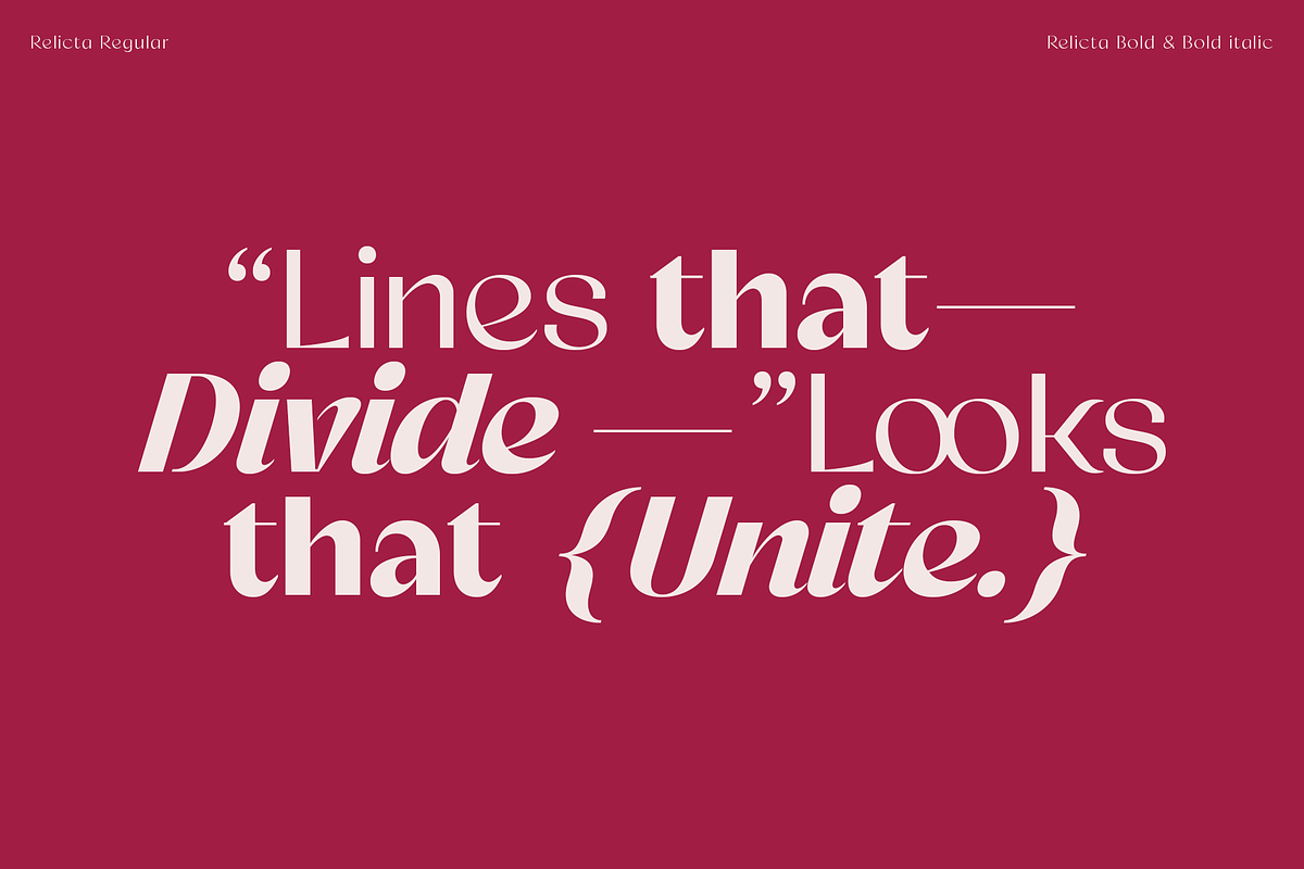 Relicta - Elegant Contrast Typeface, a Font by Jehoo Creative (Photo 5 of 11)