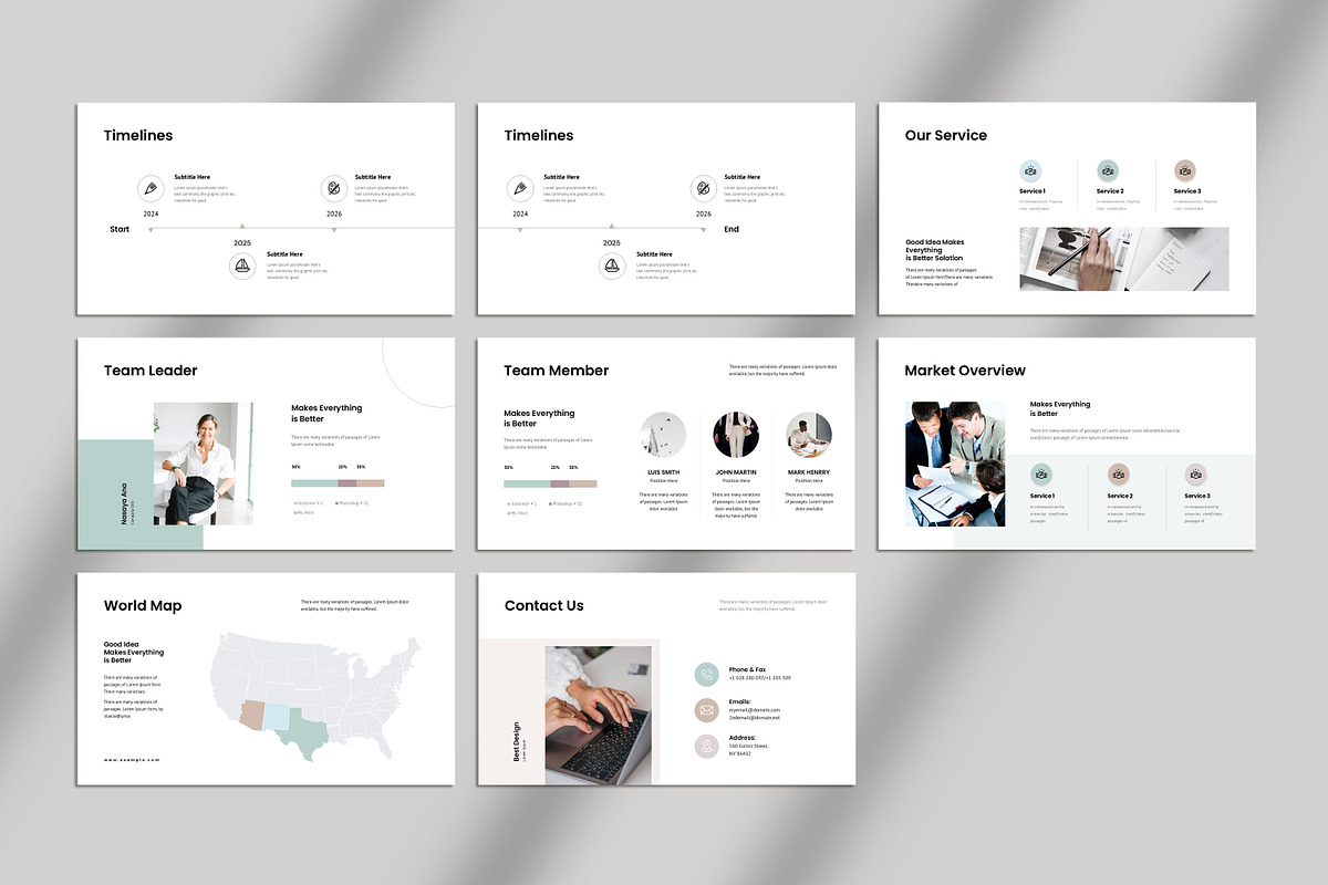 Business Plan Presentation Template, a Presentation Template by Studio_Clarity (Photo 5 of 5)