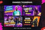 Gaming Youtube Thumbnails, a Social Media Template by Ammad (Thumbnail 1 of 5)