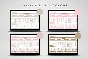 Editable Cleaning Planner Template