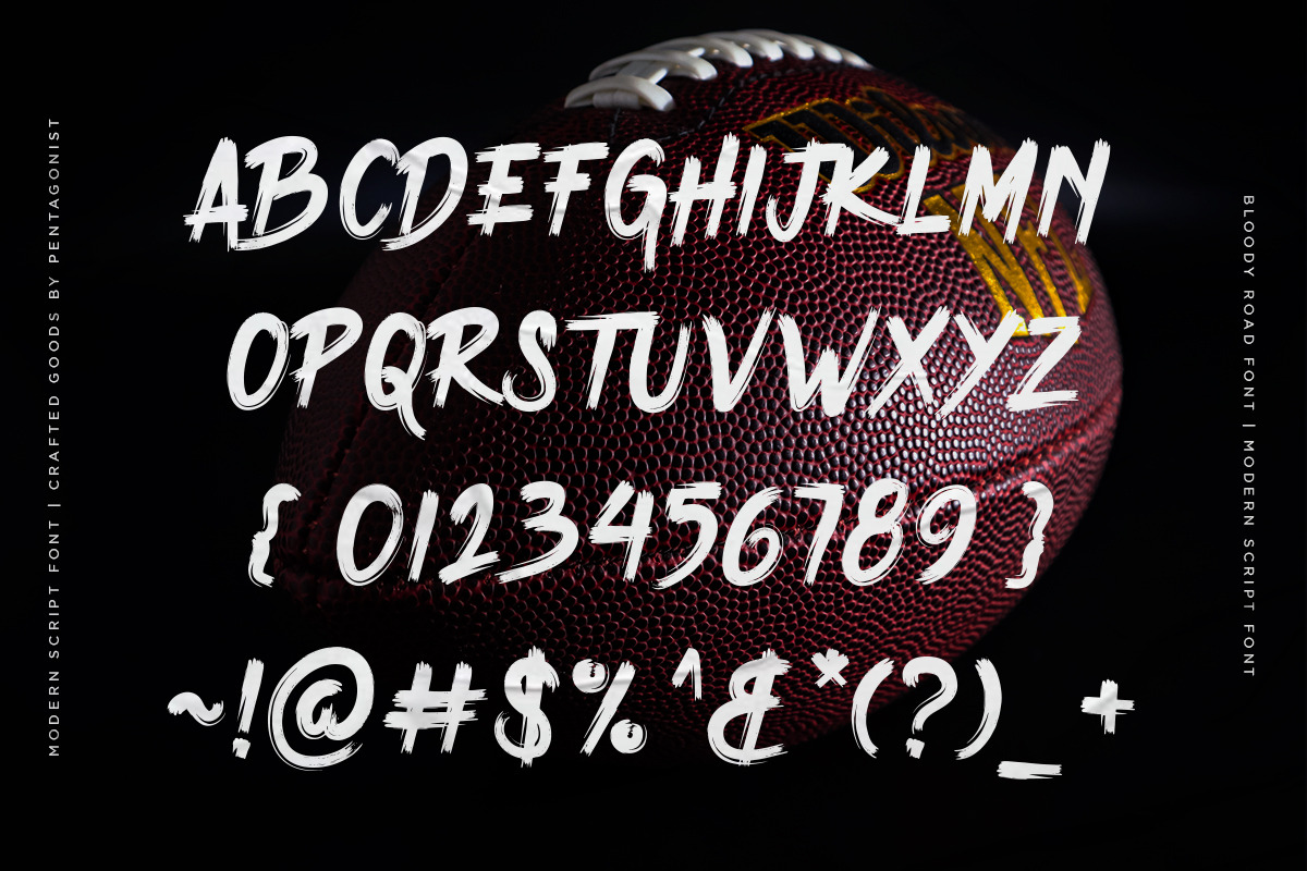 Bloody Road | Brush Display, a Serif Font by Pentagonistudio (Photo 9 of 11)