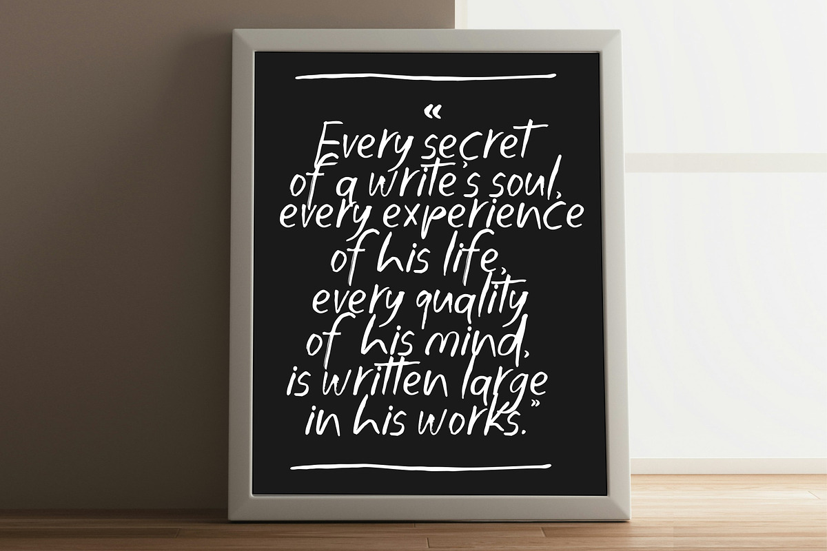 Festival - Handwriting Brush Font, a Handwritten Font by HRDR (Photo 3 of 9)