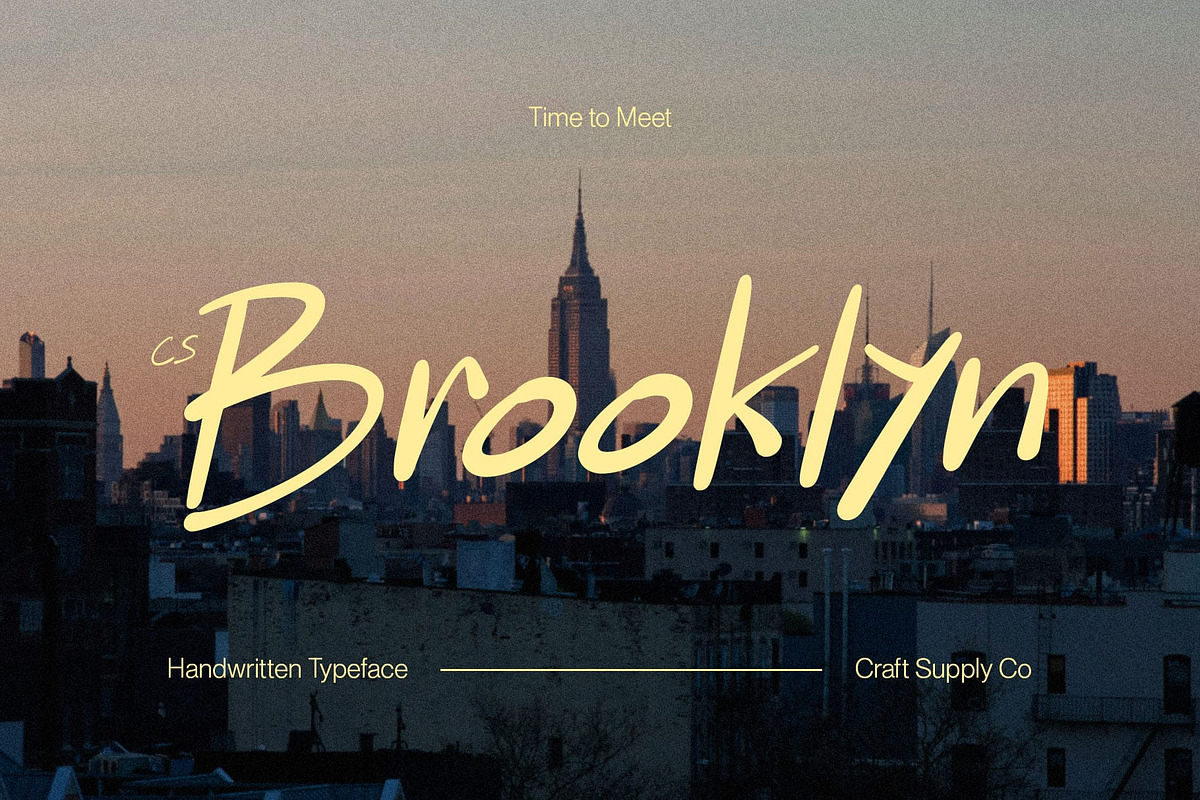 CS Brooklyn – Funky Handwritten Font, a Handwritten Font by Craft Supply Co. (Photo 1 of 8)