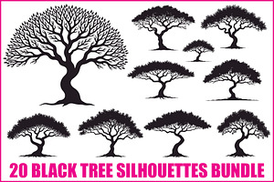 20 Nature Tree SVG Collection, an Illustration by Artivon