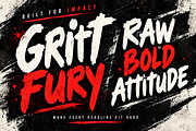 Gritfury, a Script Font by Wow Magic (Thumbnail 4 of 6)