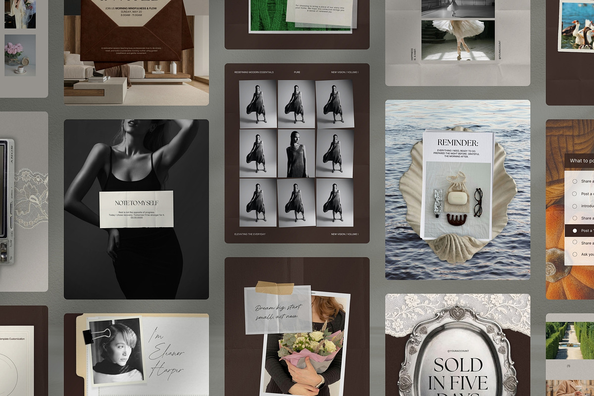 The Warm Suede Collection, a Social Media Template by Pani Temp. (Photo 7 of 15)