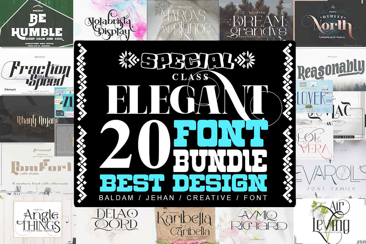 BULK BUNDLE 110 FONT INCLUDE, a Serif Font by Bramcreative (Photo 6 of 7)
