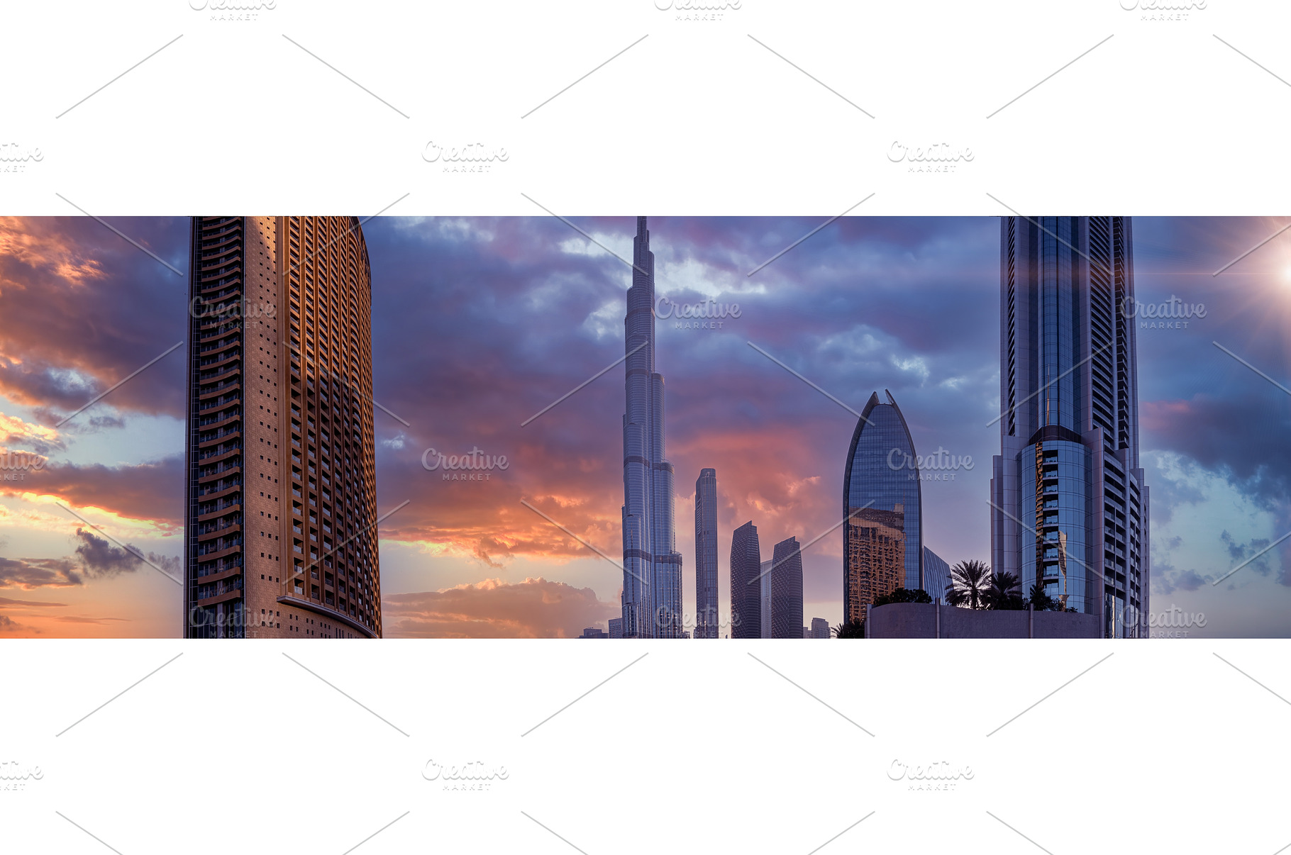 UAE, Dubai panoramic skyline view of, an Architecture Photo by Web Engine Design