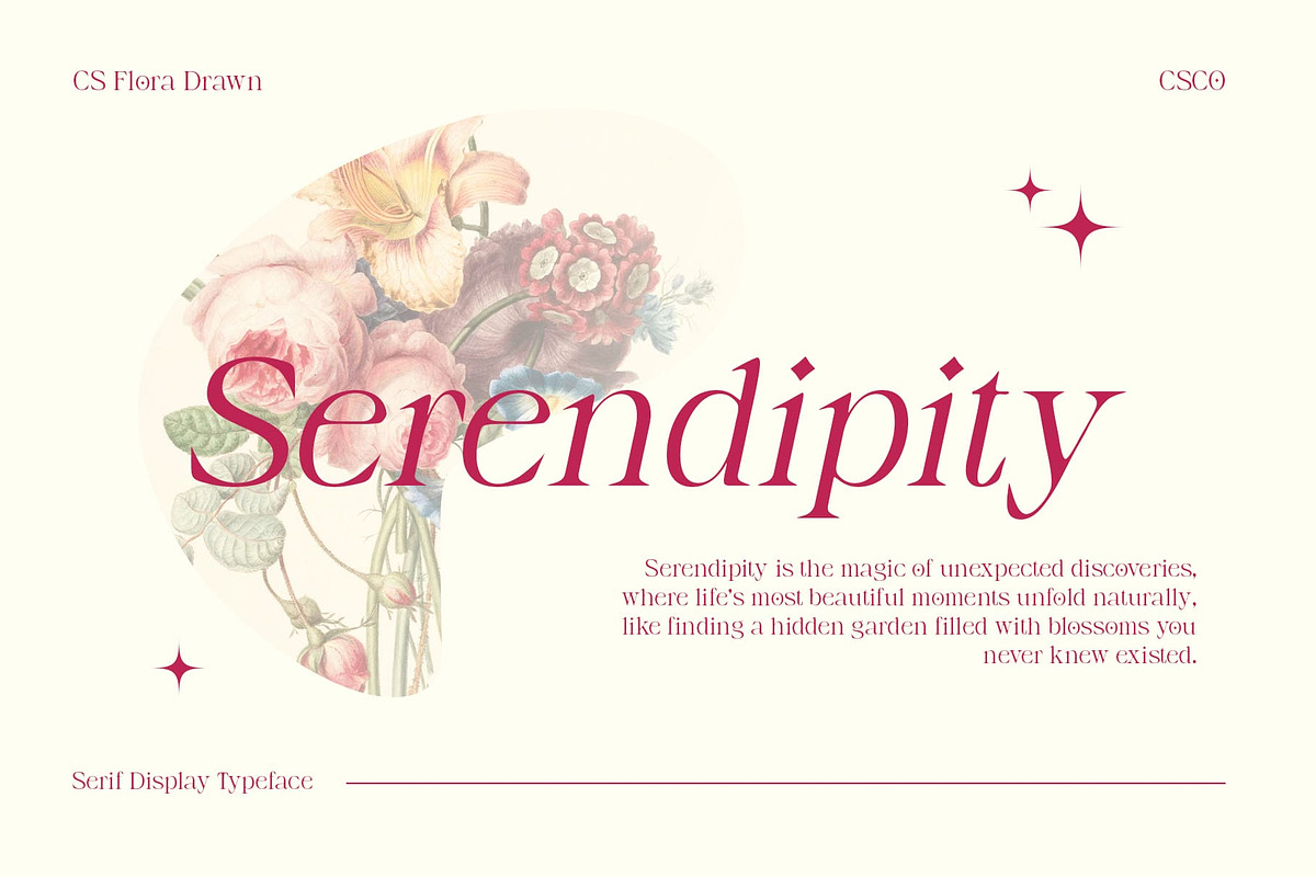 CS Flora Drawn, a Serif Font by Craft Supply Co. (Photo 4 of 8)