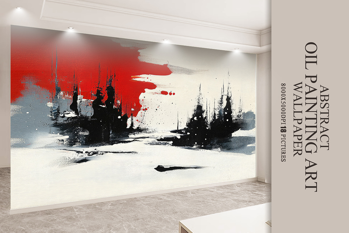 Abstract oil painting art wallpaper, a Wallpaper Graphic by fei long (Photo 1 of 10)