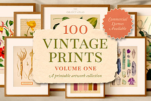 100 Vintage Art Prints Vol. 1