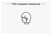 Human Head Avatars Set, an Outline Icon by Designfour (Thumbnail 4 of 7)