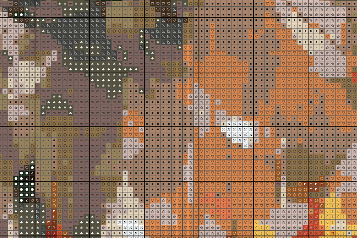 Modern Abstract Cross Stitch Pattern, a Templates & Theme by Baheeya (Photo 2 of 2)