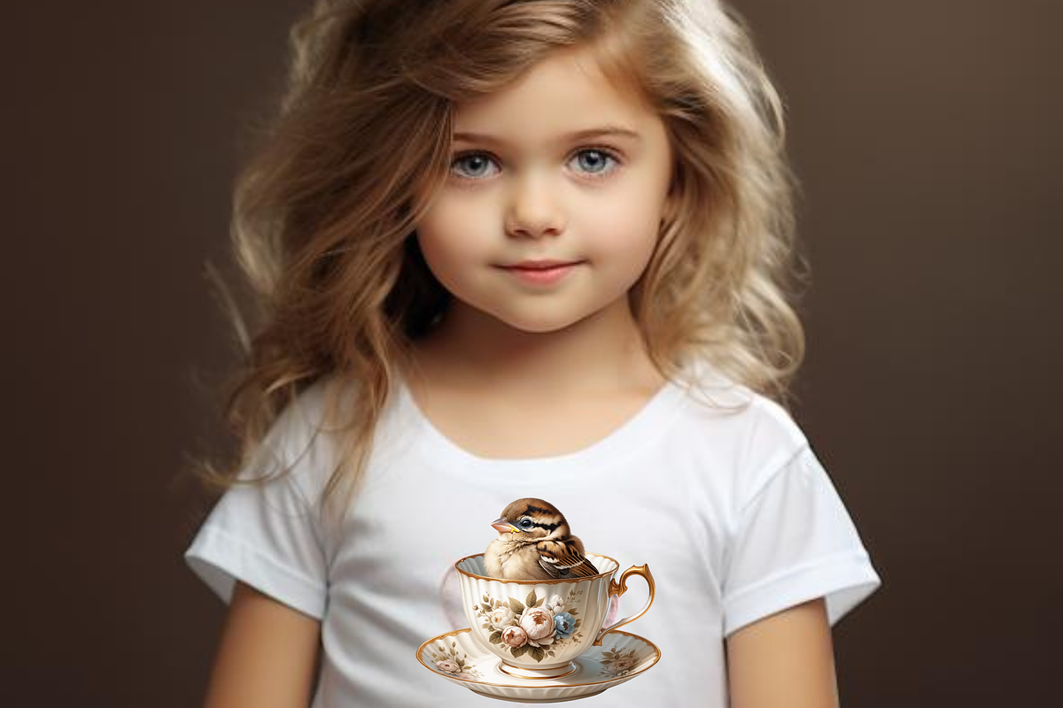 BIRDS IN TEACUP CLIPART PACK, an Animal Illustration by Daring Digies (Photo 7 of 7)
