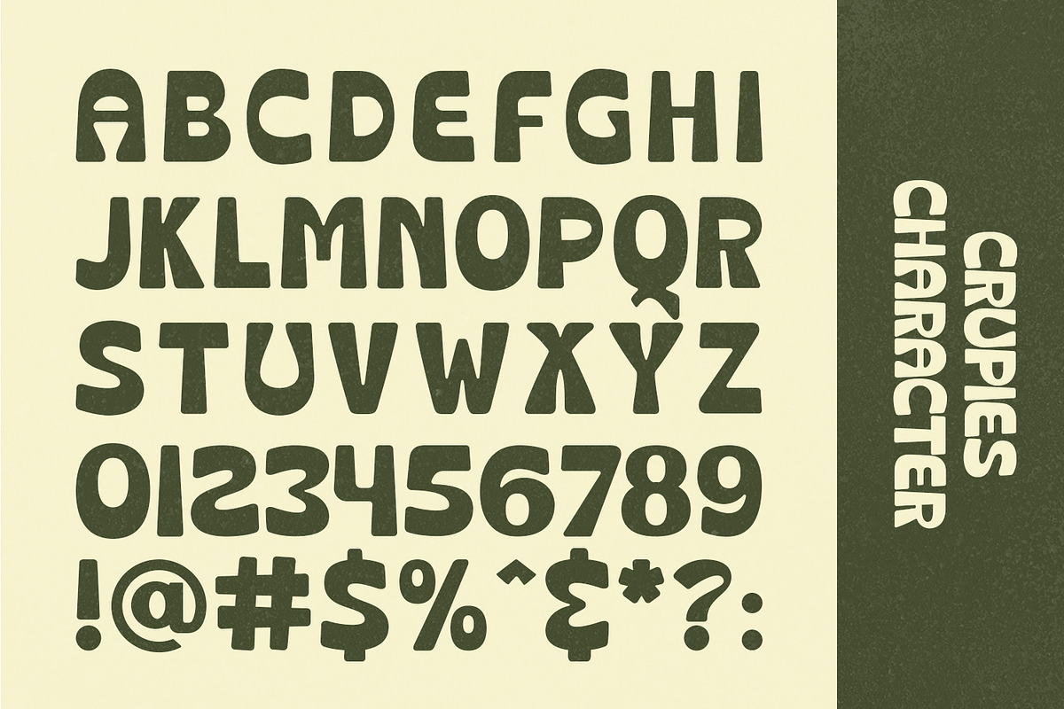 Crupies - Retro Bold Font, a Sans Serif Font by Dikas Studio (Photo 10 of 12)