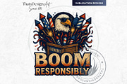 Fourth of July party Slogans PNG V2, a Seasonal Illustration by ThatsDesignArt (Thumbnail 5 of 10)