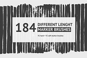 184 Vector MARKER Lines, a Brush Add-On by bum katrin (Thumbnail 1 of 4)