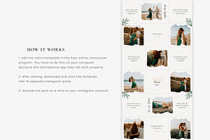 Canva Instagram Feed Template - Kate