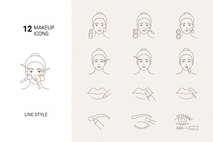 Makeup icons