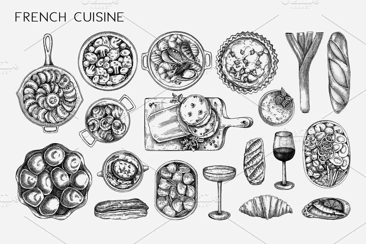 European Food & Drinks Illustrations, a Food Illustration by Yevheniia (Photo 2 of 8)