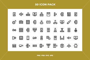 Domotics icons, an Outline Icon by Wencory