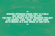 Gequica Sporexyn Brush, a Handwritten Font by QR Design Studio (Thumbnail 4 of 7)