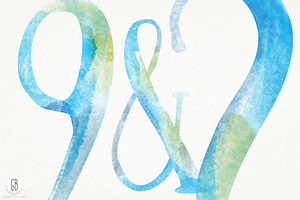 Watercolor Baby Boy Alphabet