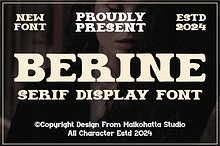 Berine - Serif Display Font