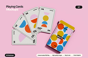 Playing Card Deck Mockup Set, a Packaging Mockup by Mego-studio