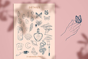 Hands+Graphic line art illustration, an Illustration by digital_essence (Thumbnail 5 of 7)