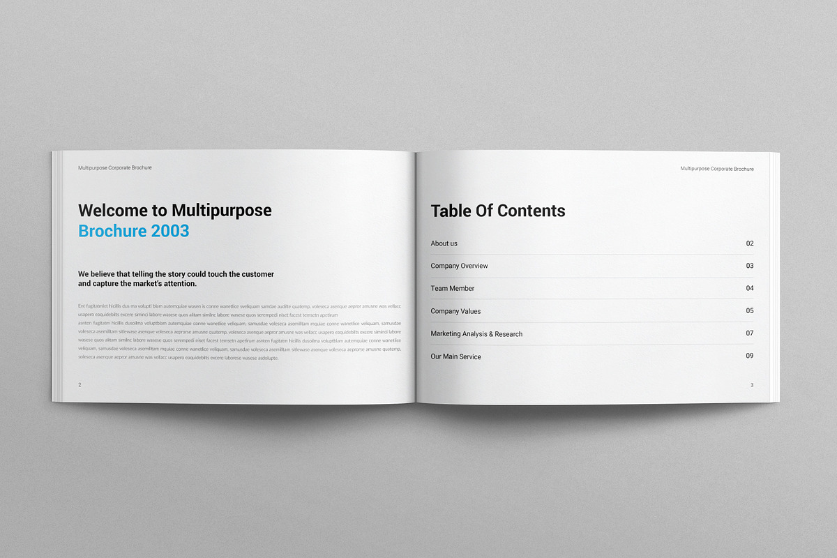 Multipurpose Brochure Landscape, a Brochure Template by E-Type (Photo 2 of 7)