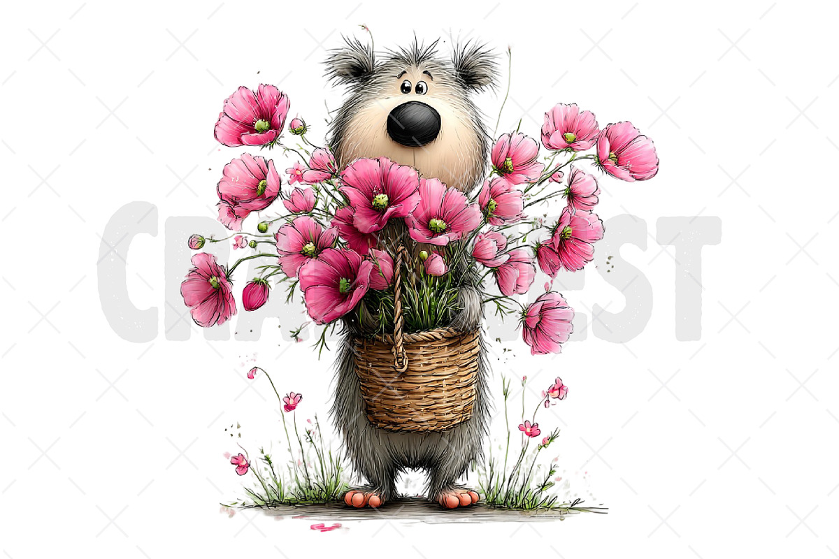 Mother's Day Teddy Bear Clipart, an Illustration by Craft Nest (Photo 11 of 12)