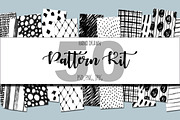 50 hand drawn pattern kit., a Texture Illustration by redstudio (Thumbnail 1 of 11)