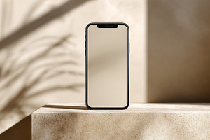Smartphone on a stone surface, a Photo by Beautiful things