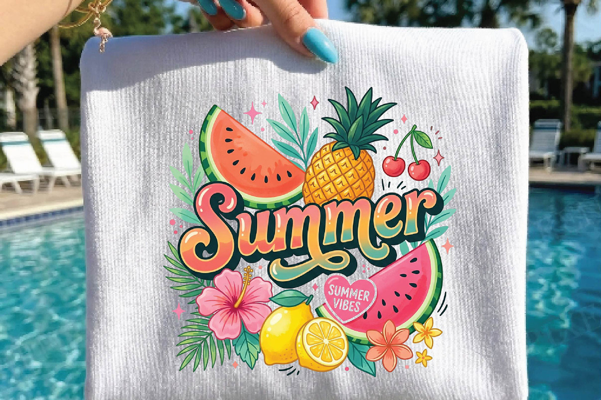 Watermelon Pineapple Sublimation, a Seasonal Illustration by DreamPrint404 (Photo 6 of 6)