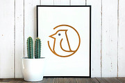 Circle Little Bird Animal Logo, a Branding & Logo Template by jongcreative (Thumbnail 3 of 3)