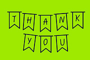 Happy Banner, a Symbol Font by Fourteen Letter (Thumbnail 6 of 6)