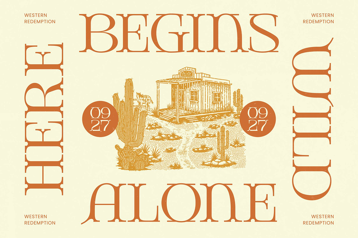 Giqer Western Vintage Serif, a Serif Font by timelesstype.co (Photo 6 of 20)