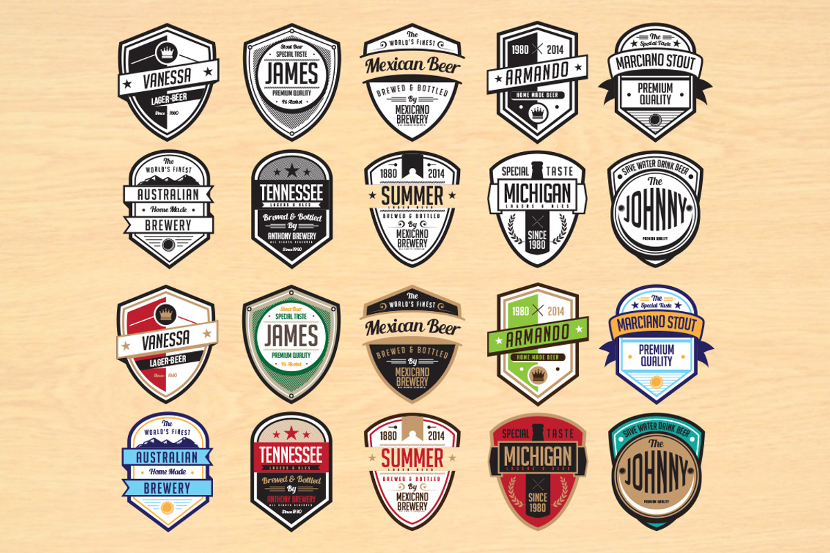 Vintage Beer Labels Pack, an Object Graphic by Konstantine Studio (Photo 4 of 4)