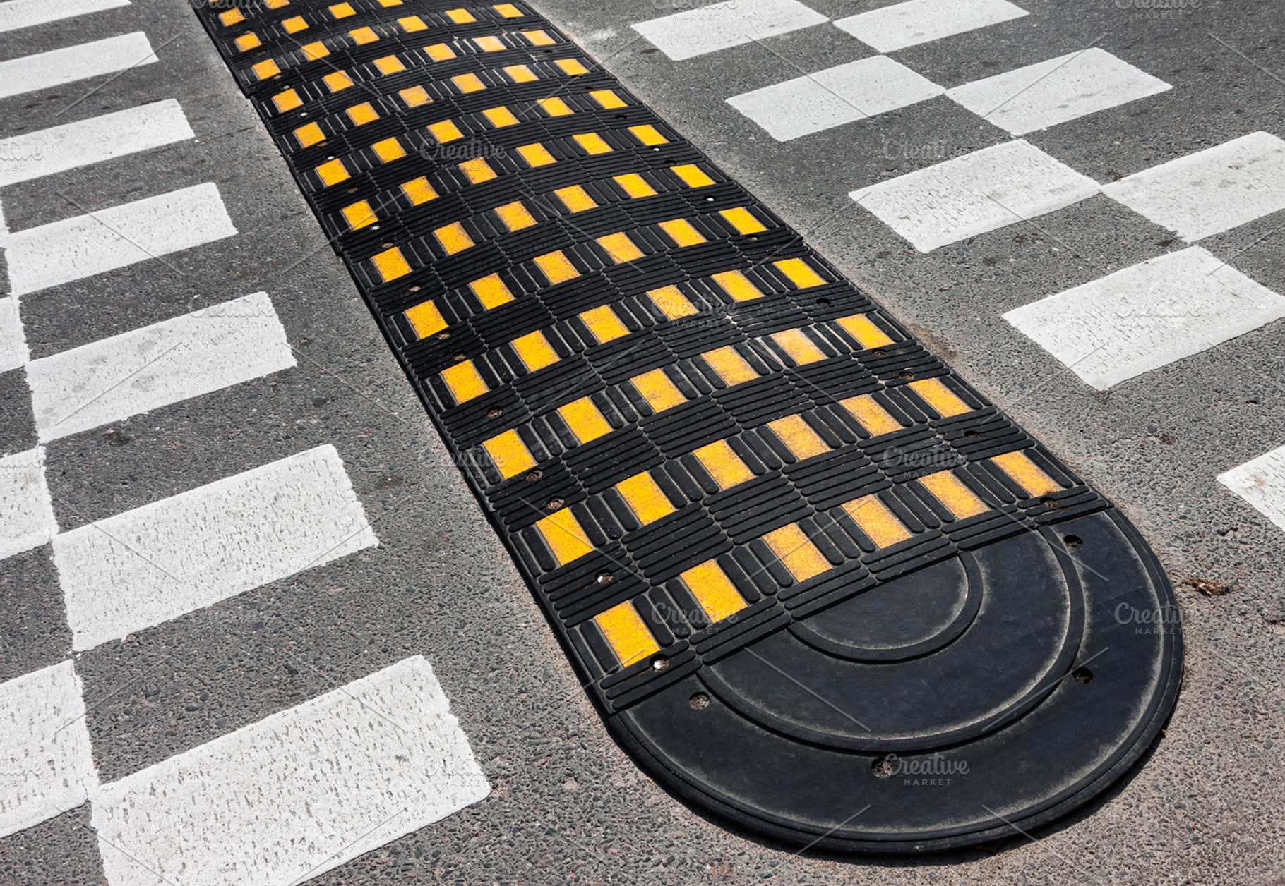 Road speed bump, a Transportation Photo by BOOCYS