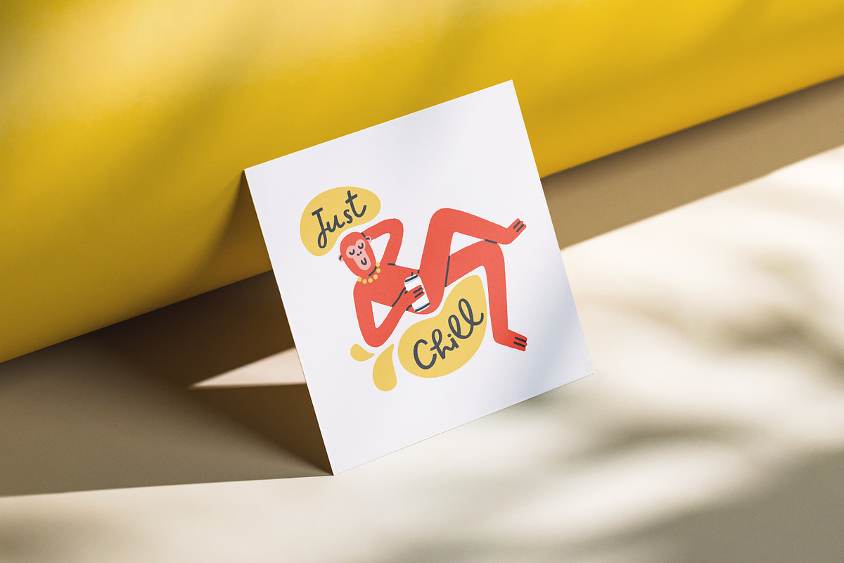 Funny animals drink, party cards set, an Animal Illustration by Good Studio (Photo 11 of 14)