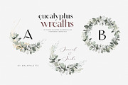 Eucalyptus Watercolor Greenery Frame, an Illustration by WalaPalette (Thumbnail 2 of 8)